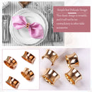Napkin Holder Ring Serviettes Buckle -  Hammered Design