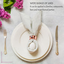 Napkin Holder Ring Serviettes Buckle -  Hammered Design