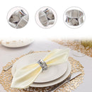 Napkin Holder Ring Serviettes Buckle -  Hammered Design