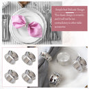 Napkin Holder Ring Serviettes Buckle -  Hammered Design