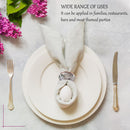 Napkin Holder Ring Serviettes Buckle -  Hammered Design