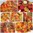 100pcs Artificial Maple Leaves Fake Leaves Fabric for Halloween Decorations Classroom Display Autumn Decorations