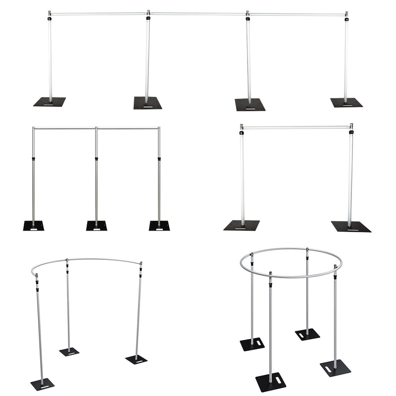 Pipe and Drapes, Base Plates, Spigot, Crossbar, Upright, Clamp and Hanger, Photo Studio Background System Support Plates for Pipe & Drape Photography Backdrop Stand