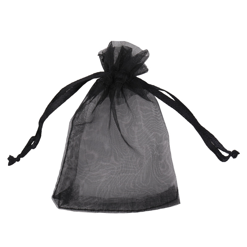 100pcs Organza Bags Drawstring Gift Pouches, 7x9cm