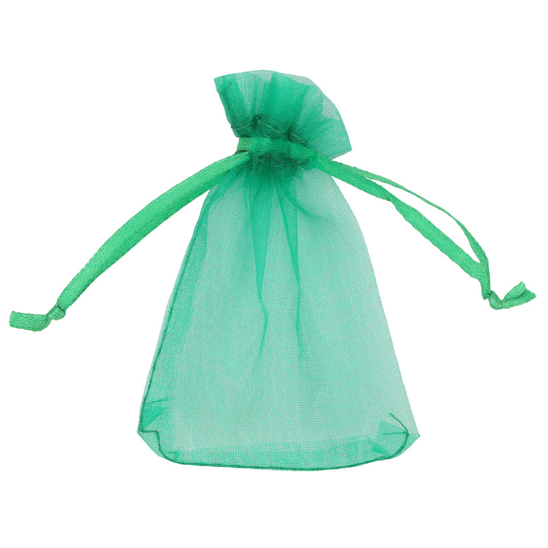 100pcs Organza Bags Drawstring Gift Pouches, 7x9cm