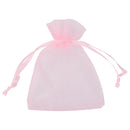 100pcs Organza Bags Drawstring Gift Pouches, 7x9cm