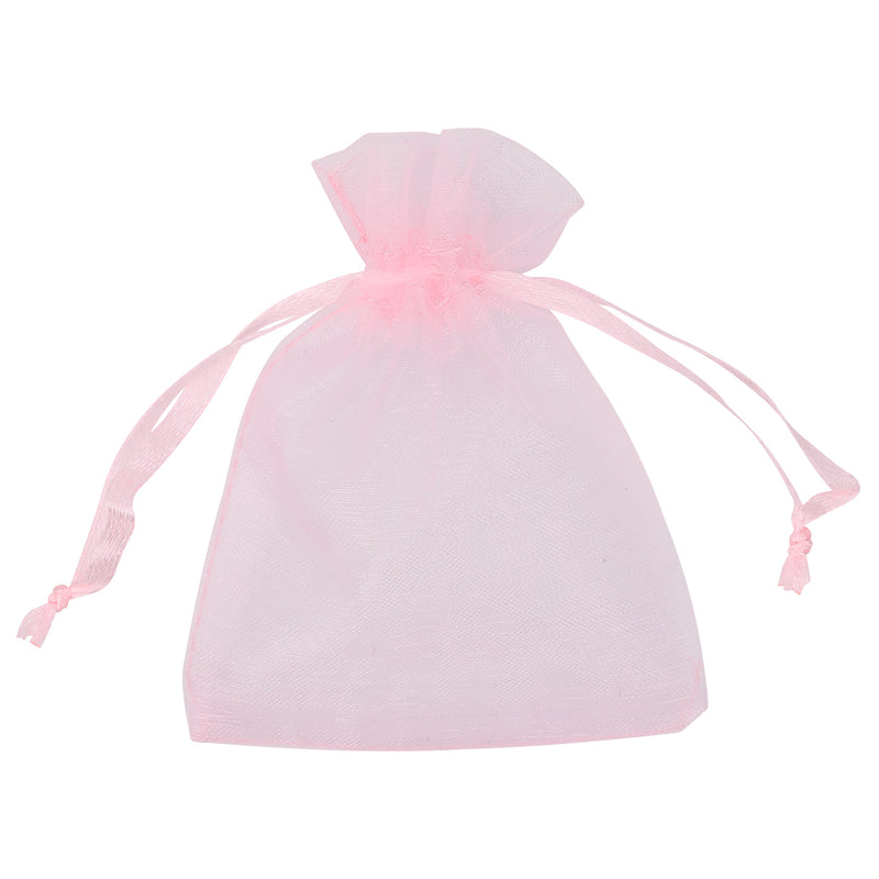 100pcs Organza Bags Drawstring Gift Pouches, 7x9cm