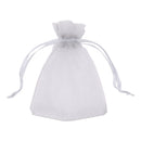 100pcs Organza Bags Drawstring Gift Pouches, 7x9cm