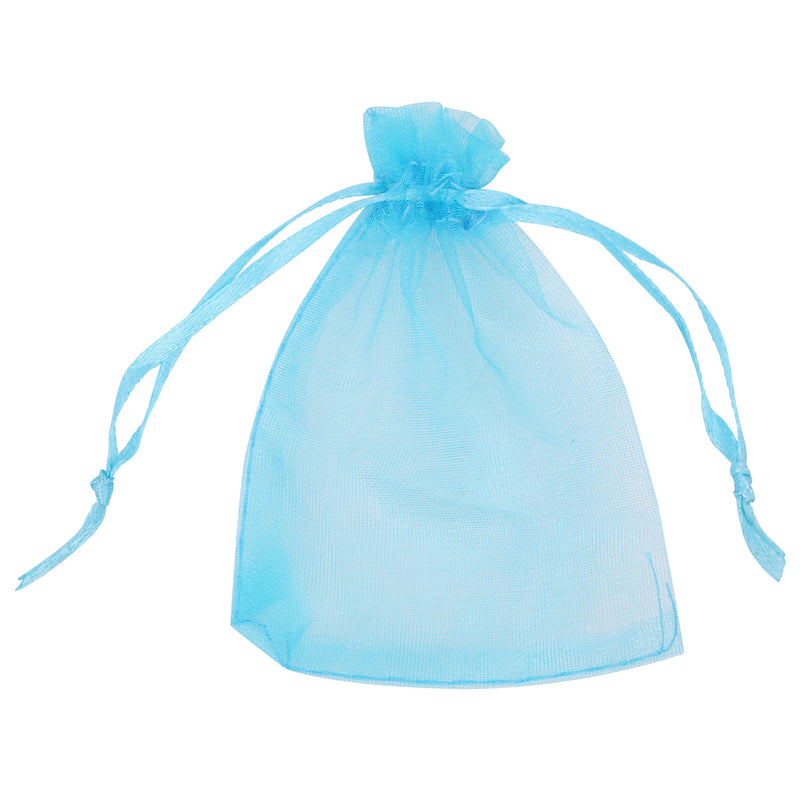 100pcs Organza Bags Drawstring Gift Pouches, 7x9cm