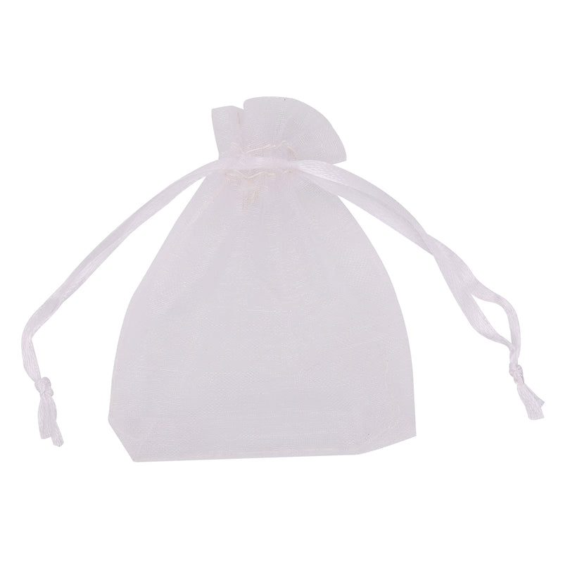 100pcs Organza Bags Drawstring Gift Pouches, 7x9cm