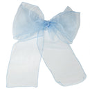 Organza Chair Sashes Wider Fuller Bow for Party Decoration, 17cm x 280cm