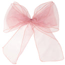 Organza Chair Sashes Wider Fuller Bow for Party Decoration, 17cm x 280cm