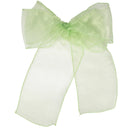 Organza Chair Sashes Wider Fuller Bow for Party Decoration, 17cm x 280cm