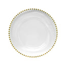 Clear Charger Plate, 33CM Chargers Decorative Reusable Acrylic Charger Plates for Wedding Party Christmas Halloween Catering Event Table Decor