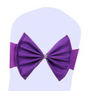 Wider Chair Bows Sash Band with Slider Buckle, Stretchy Fabric Chair Band Sash, Elastic Chair Band for Chairs Decor