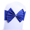 Wider Chair Bows Sash Band with Slider Buckle, Stretchy Fabric Chair Band Sash, Elastic Chair Band for Chairs Decor