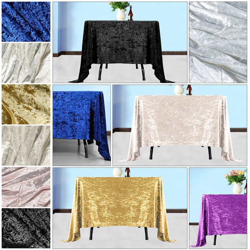 Diamond Velvet Square Tablecloth