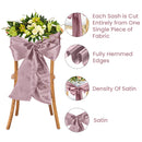 Satin Chair Sashes for Weddings Birthday Party Decoration, 7" x 108"