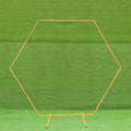 Hexagon Arch Stand Metal Backdrop Stand Garden Arbors
