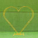 Dual Heart Arch Stand Metal Frame Round Garden Arbors for Party Background Decoration