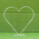 Dual Heart Arch Stand Metal Frame Round Garden Arbors for Party Background Decoration