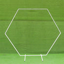 Hexagon Arch Stand Metal Backdrop Stand Garden Arbors