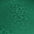 90x90 Inch Damask Table Cloth Scrolled Leaves Pattern, Square Linen Table Cover for Banquet, Christmas, Xmas, Dining Parties, Home, Kitchen, Restaurant, Wedding