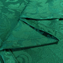 90x90 Inch Damask Table Cloth Scrolled Leaves Pattern, Square Linen Table Cover for Banquet, Christmas, Xmas, Dining Parties, Home, Kitchen, Restaurant, Wedding