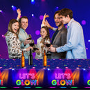 Let's Glow Neon Party Tablecloth Glow in The Dark Disposable Table Covers 137x220cm Rectangular Wipeable Waterproof Table Cloth For Kids Birthday Dance Party Decoration