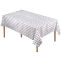 Rectangular Tablecloth 137cm x 180cm Plastic Tablecloth Stain Resistant Waterproof Oil-proof PVC Table Cover Indoor & Outdoor Picnic Party Dinner Home Decor