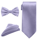 Bow Tie, Necktie & Pocket Square Tie Set for Casual & Formal Wear