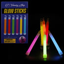6" Neon Colours Premium Lanyard Glow Sticks Rod For Party Night - 6pcs/12pcs