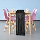Crushed Velvet Table Runner, 33cm x 274cm