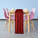 Crushed Velvet Table Runner, 33cm x 274cm