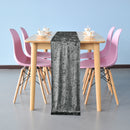 Crushed Velvet Table Runner, 33cm x 274cm