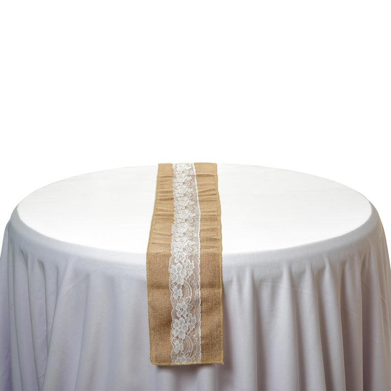 Hessian Table Runner, 29cm x 275cm Jute Fabric Dining Tableware