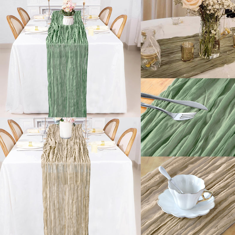 Cheesecloth Table Runner - 90cm x 400cm