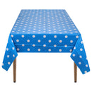 Plastic Tablecloth Disposable PVC Table Cover Waterproof Wipe Clean 54" x 108" Rectangle Table Cloths for Wedding Birthday Christmas Party Home Table Decorations