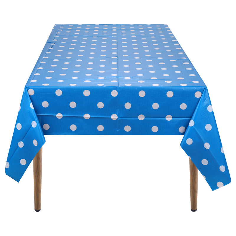 Plastic Tablecloth Disposable PVC Table Cover Waterproof Wipe Clean 54" x 108" Rectangle Table Cloths for Wedding Birthday Christmas Party Home Table Decorations