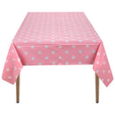 Plastic Tablecloth Disposable PVC Table Cover Waterproof Wipe Clean 54" x 108" Rectangle Table Cloths for Wedding Birthday Christmas Party Home Table Decorations