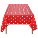 Plastic Tablecloth Disposable PVC Table Cover Waterproof Wipe Clean 54" x 108" Rectangle Table Cloths for Wedding Birthday Christmas Party Home Table Decorations