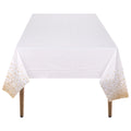 Plastic Tablecloth Disposable PVC Table Cover Waterproof Wipe Clean 54" x 108" Rectangle Table Cloths for Wedding Birthday Christmas Party Home Table Decorations