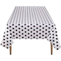 Plastic Tablecloth Disposable PVC Table Cover Waterproof Wipe Clean 54" x 108" Rectangle Table Cloths for Wedding Birthday Christmas Party Home Table Decorations