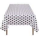 Plastic Tablecloth Disposable PVC Table Cover Waterproof Wipe Clean 54" x 108" Rectangle Table Cloths for Wedding Birthday Christmas Party Home Table Decorations