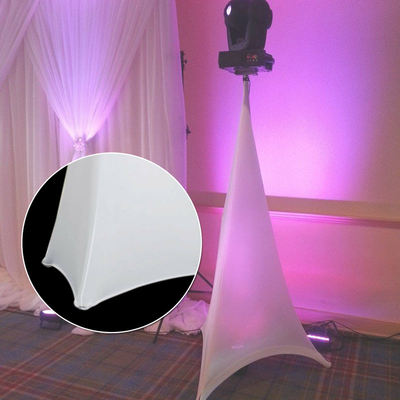 Speaker DJ Stand Cover Stretch Cover for Wedding, Reception, Banquet, Black