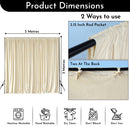 Premium Dutch Velvet Curtain Backdrop Wrinkle-Free Polyester Fabric Background with Drapes for Weddings, Birthday Parties, Event Photography Decoration