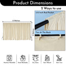 Premium Dutch Velvet Curtain Backdrop Wrinkle-Free Polyester Fabric Background with Drapes for Weddings, Birthday Parties, Event Photography Decoration