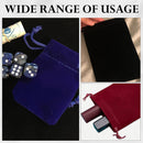 Velvet Bags with Drawstring - Small Velvet Gift Bags Wedding Party Favor Bags Well-stitched Jewelry Pouches Candy Bag for Birthday, Anniversary Party Supplies, DIY Craft, 7x9cm