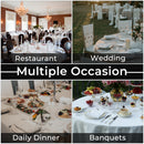 White 220GSM Polyester Table Napkins with hemmed Edges, 20-inch