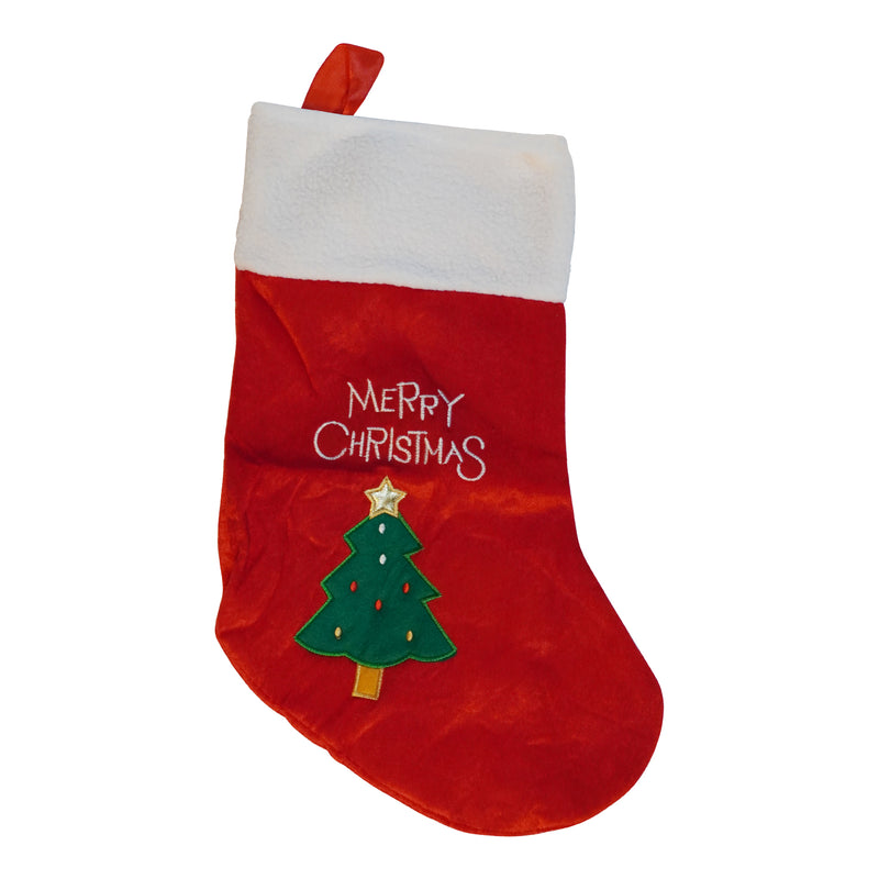 Christmas Santa Stocking Large Santa Sock for Hanging Gift & Candy Pouch Xmas Tree & Fireplace Holiday Party & Home Decorations